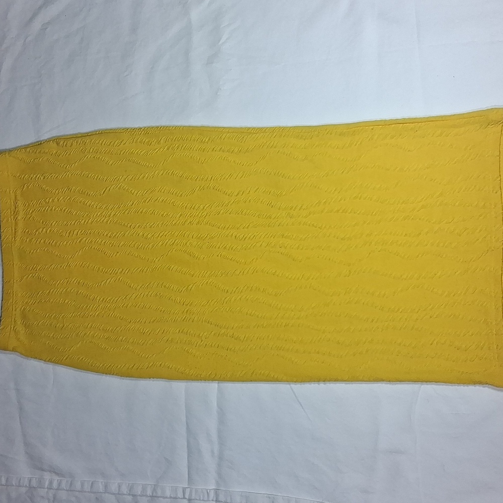 SHEIN Yellow Pencil Skirt